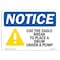 Signmission OSHA Notice, 3.5" Height, Use The Eagle Beak To Place Sign With Symbol, 5" X 3.5", Landscape OS-NS-D-35-L-18815 - alternate 1